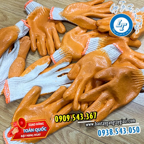 Bao tay len phủ cao su giá rẻ chỉ từ 500 đôi Bao tay len phủ cao su giá rẻ chỉ từ 500 đôi