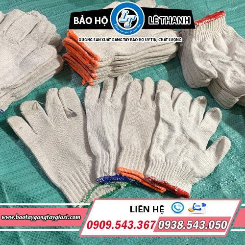 Bao tay len trắng công nghiệp giá xưởng sỉ rẻ Bao tay len trắng công nghiệp giá xưởng sỉ rẻ