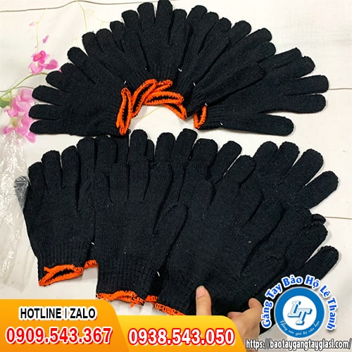 Bao tay len xám đen dày dặn độ bền cao Bao tay len xám đen dày dặn độ bền cao