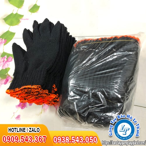 Bao tay len xám đen đóng gói 1 bịch 10 đôi Bao tay len xám đen đóng gói 1 bịch 10 đôi