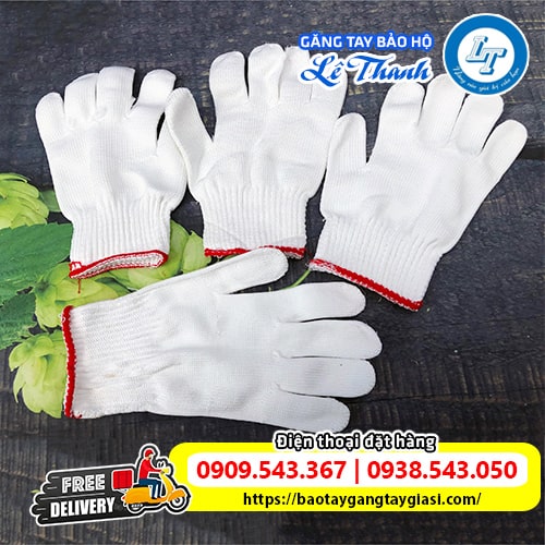 Bao tay sợi poly chống cắt chống mài mòn Bao tay sợi poly chống cắt chống mài mòn