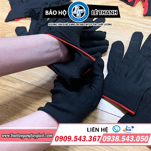 Bao tay vải mỏng bo chun cổ tay hạn chế rơi tuột Bao tay vải mỏng bo chun cổ tay hạn chế rơi tuột