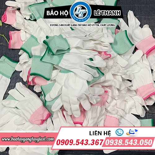 Bao tay vải mỏng kim 13 bền chắc Bao tay vải mỏng kim 13 bền chắc