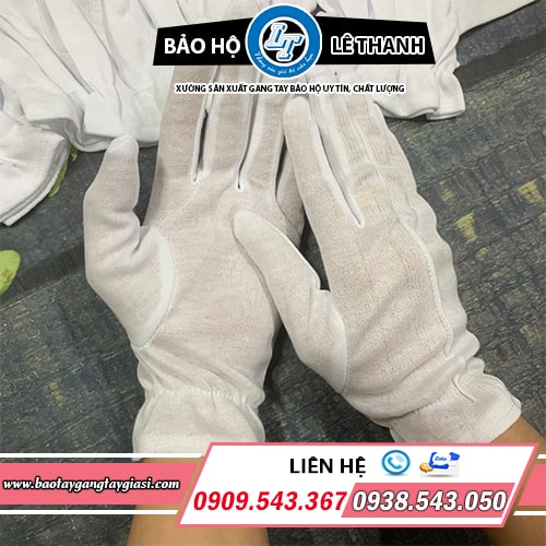 Bao tay vải ráp kẻ freesize Bao tay vải ráp kẻ freesize