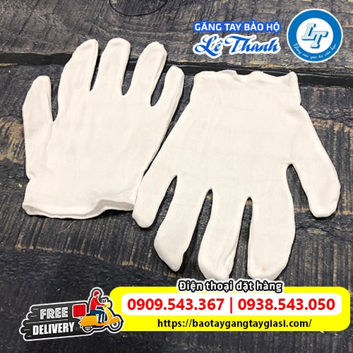Bao tay vải thun trắng L+2 mềm mại êm tay Bao tay vải thun trắng L+2 mềm mại êm tay