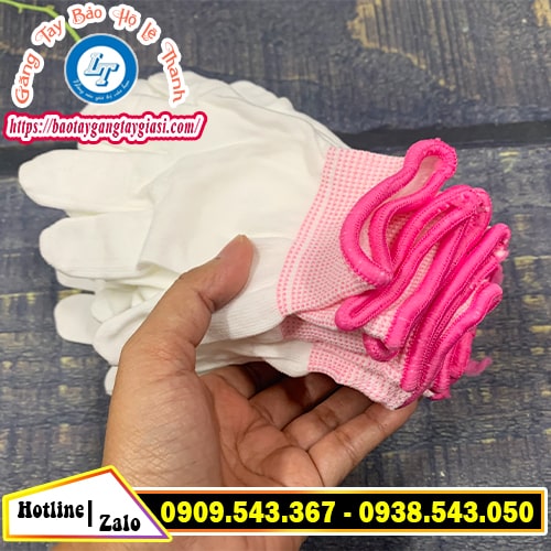 Bao tay vải trắng bảo hộ bo viền cổ tay tránh rơi tuột