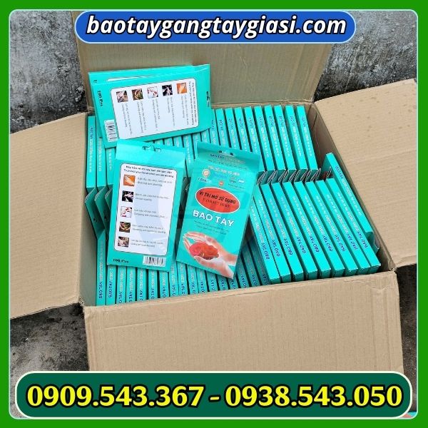 Găng tay xốp dẻo đóng hộp 100 cái Găng tay xốp dẻo