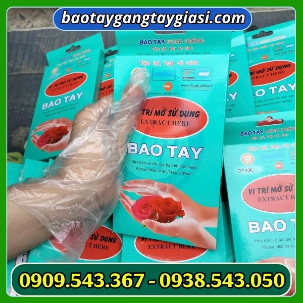 Găng tay xốp dùng 1 lần giá rẻ Găng tay xốp