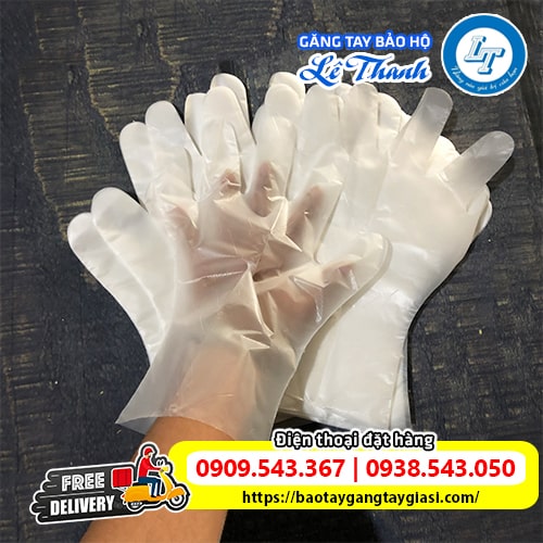Bao tay xốp trắng mỏng nhẹ trong suốt Bao tay xốp trắng mỏng nhẹ trong suốt