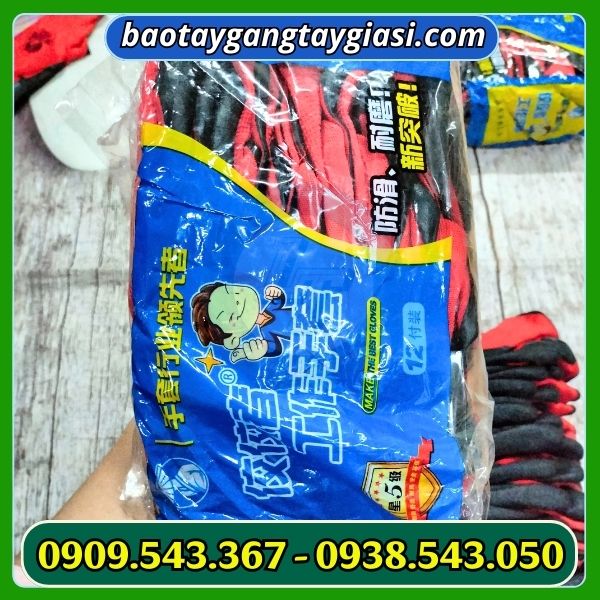 găng tay chống cắt bịch 12 đôi Tổng quan về 2 mặt găng tay chống cắt