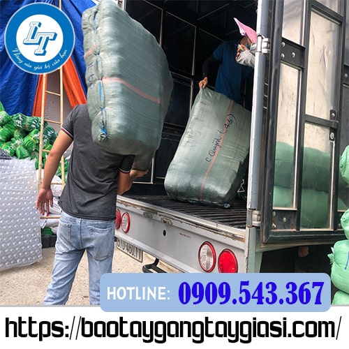 Bỏ mối găng tay sợi len phủ hạt nhựa