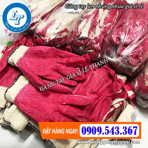 găng tay len nhúng nhựa giá sỉ rẻ găng tay len nhúng nhựa giá rẻ bỏ mối