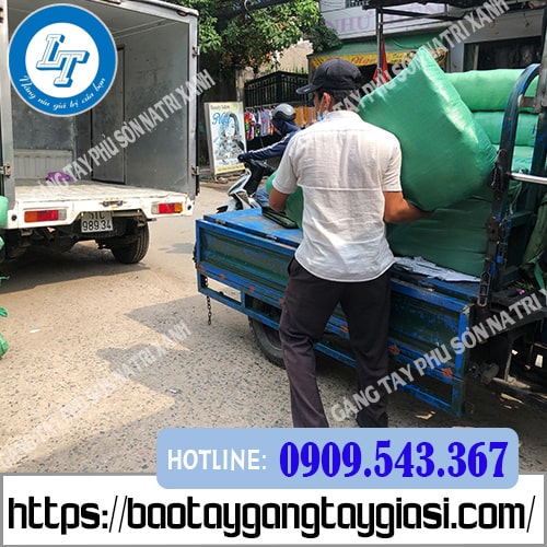 Địa chỉ bán sỉ găng tay sơn natri xanh