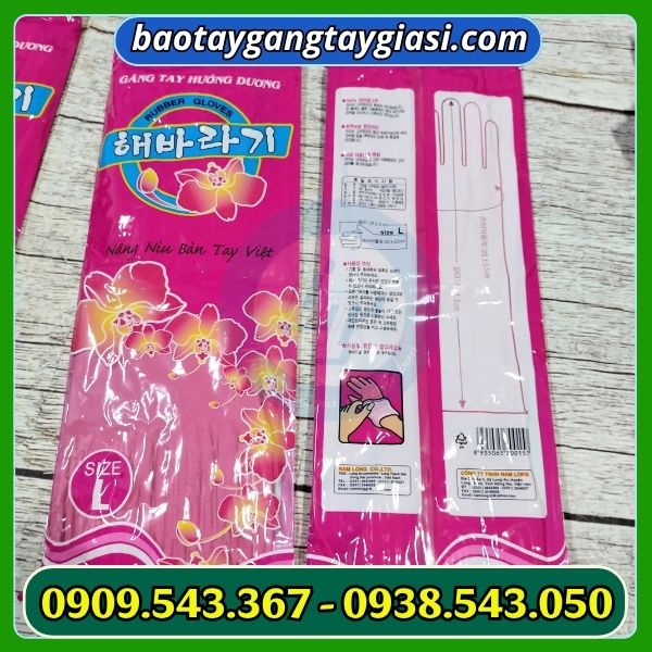 Găng tay cao su Hướng Dương size L Găng tay cao su Hướng Dương