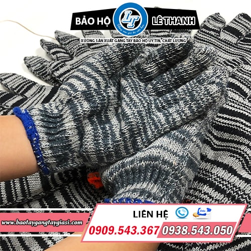 Găng tay bảo hộ muối tiêu bo chun cổ tay chắc chắn Găng tay bảo hộ muối tiêu bo chun cổ tay chắc chắn