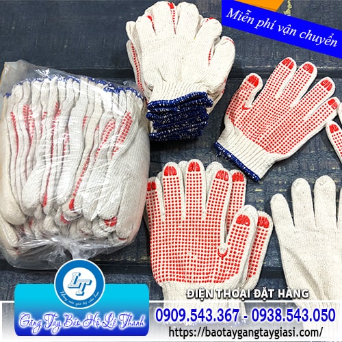 Găng tay bảo hộ phủ hạt nhựa giá sỉ tốt Găng tay bảo hộ phủ hạt nhựa giá sỉ tốt