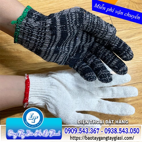 Găng tay bảo hộ sợi len co giãn linh hoạt