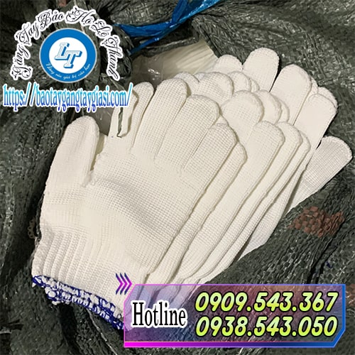 Găng tay bảo hộ sợi len sẵn kho nguồn hàng ổn định