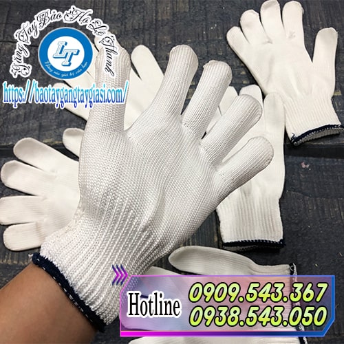 Găng tay bảo hộ sợi poly ôm sát tạo cảm giác linh hoạt