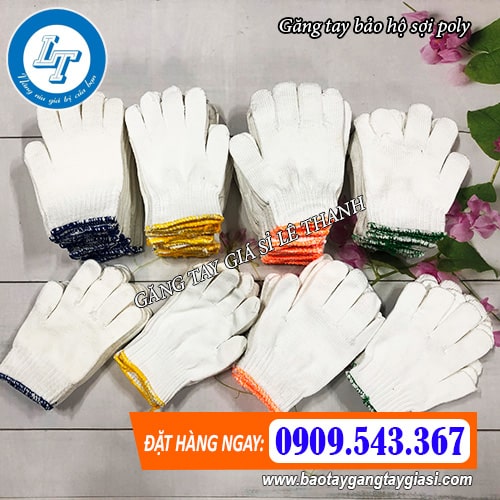 găng tay bảo hộ sợi poly trọng lượng 50g 60g 70g 80g 90g găng tay bảo hộ sợi poly trọng lượng 50g 60g 70g 80g 90g