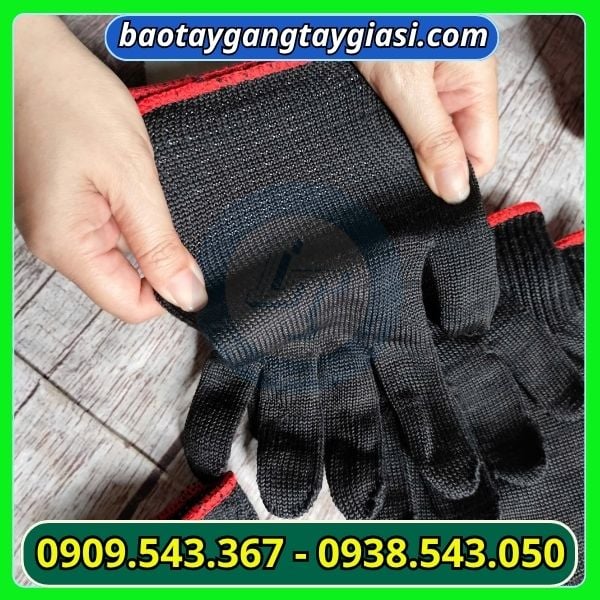 Găng tay dệt bền dày, co giãn tốt Găng tay poly 50g