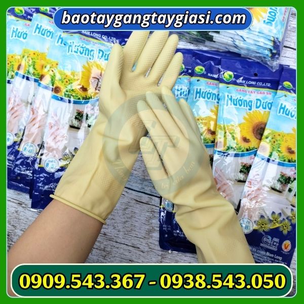 Găng tay cao su hướng dương Găng tay cao su hướng dương