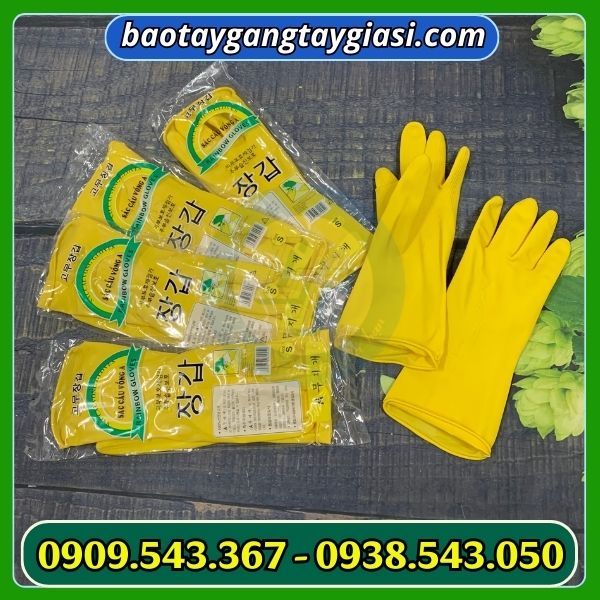 Găng tay cao su sắc cầu vồng Găng tay cao su sắc cầu vồng