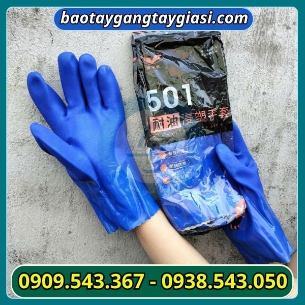 Găng tay chống dầu hoá chất 501 Găng tay chống dầu hoá chất giá sỉ
