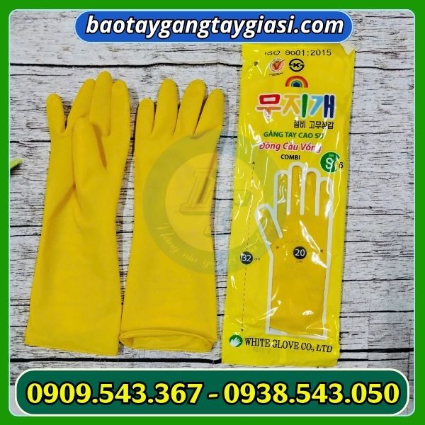 Găng tay cao su đông cầu vồng siêu bền Găng tay cao su đông cầu vồng siêu bền