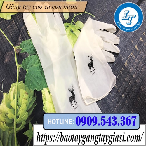 Găng tay cao su con hươu