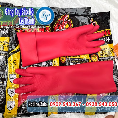 Găng tay cao su công nghiệp dày dẻo vượt trội