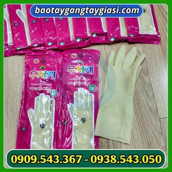 Găng tay cao su đông cầu vồng combi giá tốt Găng tay cao su đông cầu vồng combi
