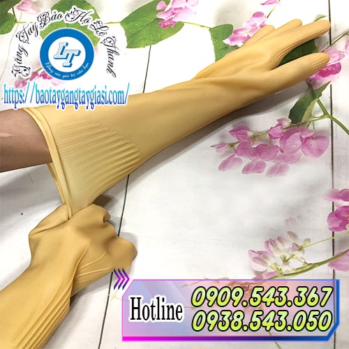 Găng tay cao su Đông Cầu Vồng dài tới khuỷu tay