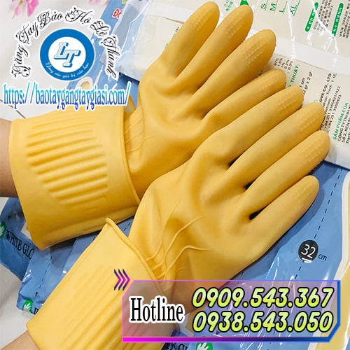 Găng tay cao su Đông Cầu Vồng dày dặn bảo vệ đôi tay