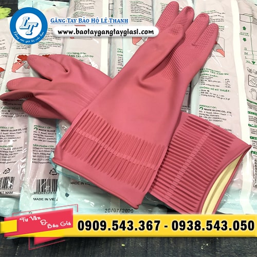 Găng tay cao su Đông Cầu Vồng nếp nhăn bán giá rẻ Găng tay cao su Đông Cầu Vồng nếp nhăn bán giá rẻ
