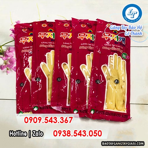 Găng tay cao su Đông Cầu Vồng size L Găng tay cao su Đông Cầu Vồng size L