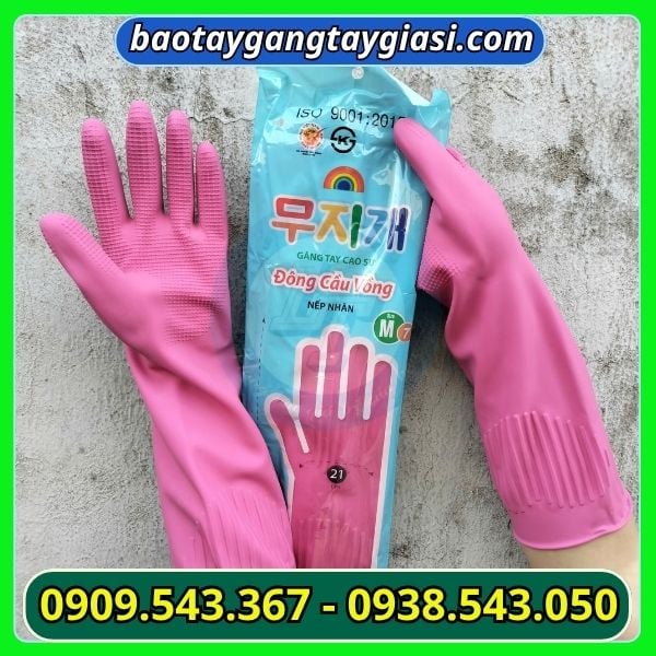 Găng tay cao su Đông Cầu Vồng giá tốt tại xưởng Găng tay cao su Đông Cầu Vồng