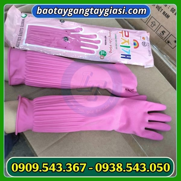 Găng tay cao su Đông Cầu Vồng nếp nhăn Găng tay cao su Đông Cầu Vồng nếp nhăn