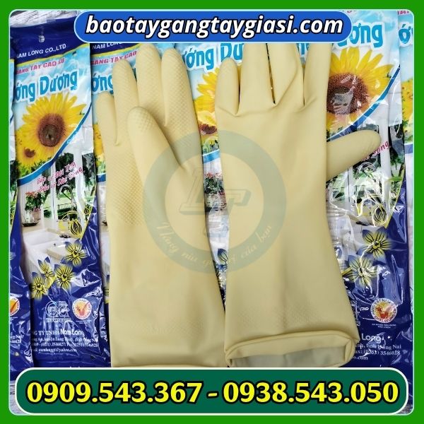 Găng tay cao su hướng dương giá sỉ Găng tay cao su hướng dương