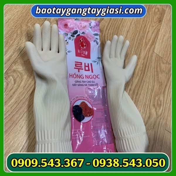 Găng tay cao su hồng ngọc Găng tay cao su hồng ngọc