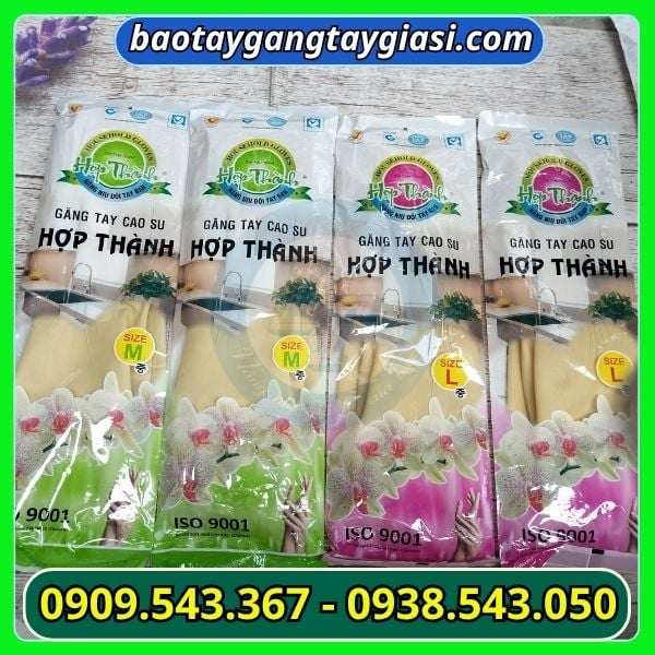 Găng tay cao su HợpThành nhiều size Găng tay cao su HợpThành nhiều size