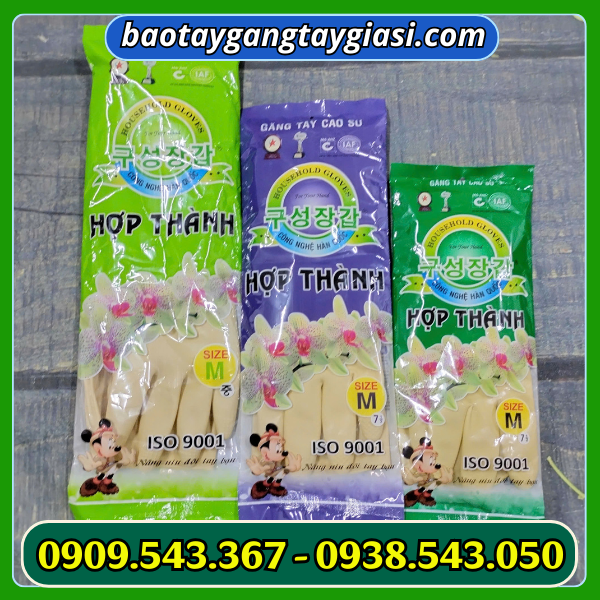 Găng tay cao su hợp thành nhiều size Găng tay cao su hợp thành