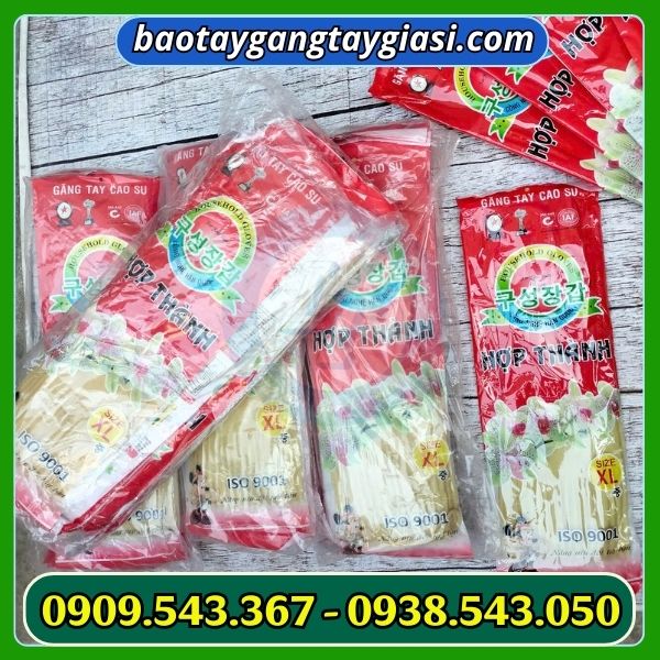 Găng tay cao su rửa bát Hợp Thành Găng tay cao su rửa bát