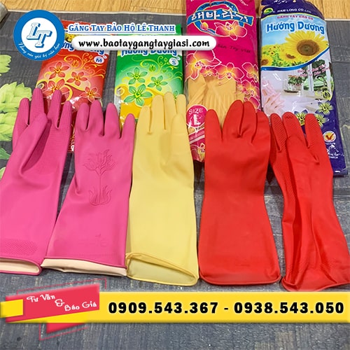 Găng tay cao su Hướng Dương đủ size sỉ giá rẻ Găng tay cao su Hướng Dương đủ size sỉ giá rẻ