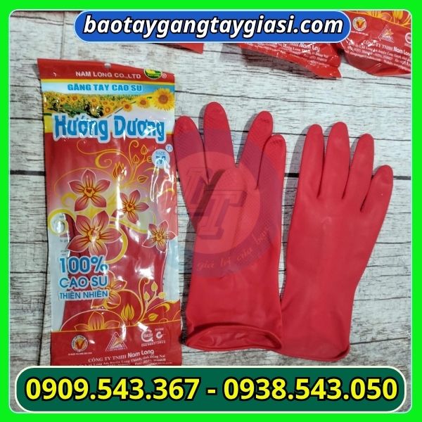 Găng tay cao su hướng dương