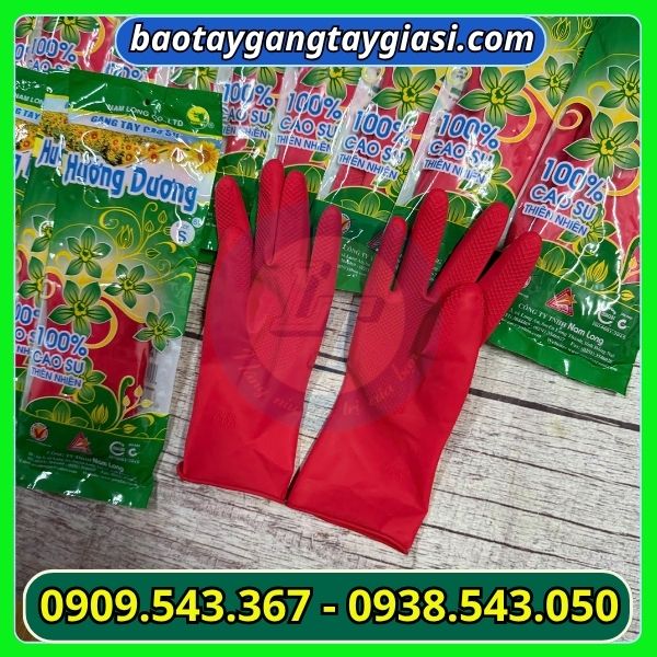 Găng tay cao su hướng dương Găng tay cao su hướng dương