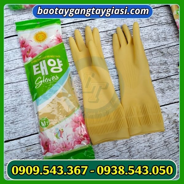 Găng tay cao su rửa chén giá rẻ Găng tay cao su rửa chén