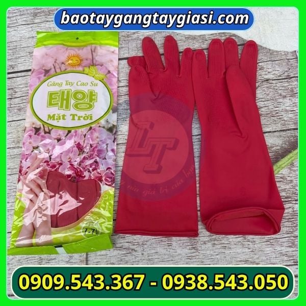 Găng tay cao su mặt trời size S Găng tay cao su mặt trời giá sỉ