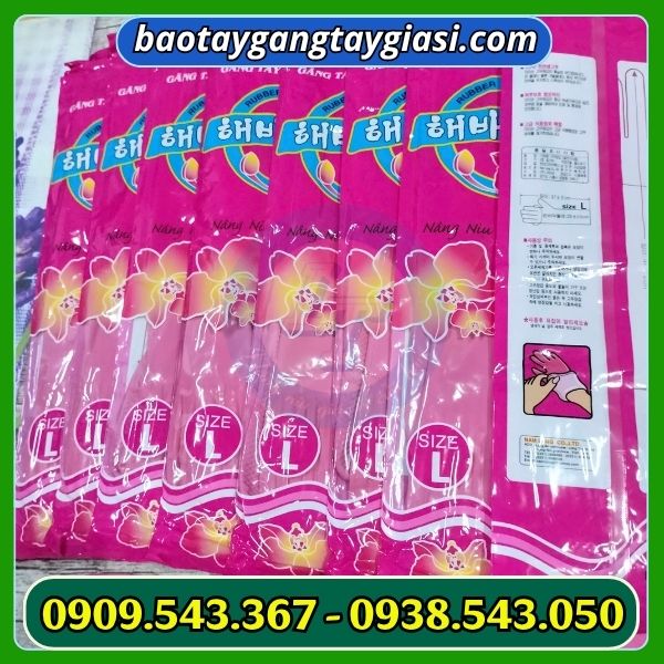 Găng tay cao su Hướng Dương size L Găng tay cao su Hướng Dương size L