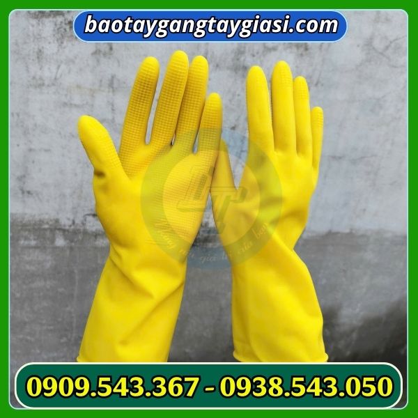 Găng tay cao su Đông Cầu Vồng đeo bền đẹp Găng tay cao su Đông Cầu Vồng